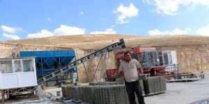 Diyadin'de kilitli parke taşı üretime başladı