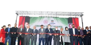 Orduzu sentetik çim sahası düzenlenen törenle hizmete girdi