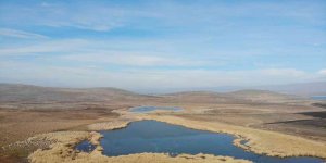 Kars'ta saklı cennet 'Lavaş Gölü' havadan görüntülendi