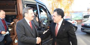 TOBB Başkanı Rıfat Hisarcıklıoğlu, Belediye Başkanı Faruk Demir'i ziyaret etti
