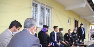 Kaymakam Güder'den vefat eden Kıbrıs Gazisinin ailesine başsağlığı ziyareti