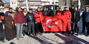 24. Kış Olimpiyat Oyunları'na katılacak Berkin Usta'ya Kars'ta coşkulu karşılama