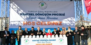 Yeşilyurt 'ta kentsel dönüşüm proje alanında temel atma töreni yaptı