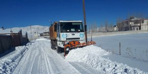 Çaldıran'da karla mücadele çalışmaları devan ediyor