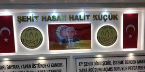 Elazığ'da şehidin adını taşıyan okulda, şehit için köşe yapıldı