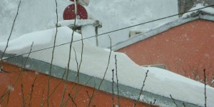 Kar Posof'ta okulları ve yolları kapattı