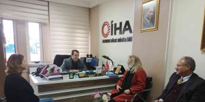 Mobbing ile Mücadele Derneği'nden İHA'ya geçmiş olsun ziyareti