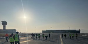 Ağrı Ahmed-i Hani Havalimanı'ında FOD yürüyüşü gerçekleştirildi