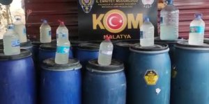 Malatya'da 'Zehir' operasyonunda 4 bin 173 litre sahte alkol ele geçirildi