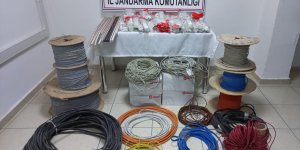 Malatya'da kablo hırsızlığına 4 tutuklama