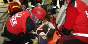 Turgut Özal Tıp Merkezi'nde gerçekleştirilen tatbikat gerçeği aratmadı