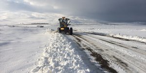 Erzincan ve Kars'ta kardan kapanan 50 köy yolu açıldı