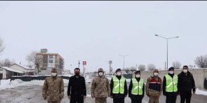 Kaymakam Çelik, yol kontrol ve emniyet noktalarını denetledi