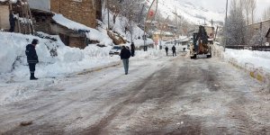 Çatak'ta karla mücadele çalışmaları