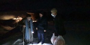 Mezrada mahsur kalıp ilaçları biten iki kardeşin imdadına kaymakam yetişti