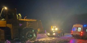 Yollar kapandı, ekipler hasta vatandaşa ulaşmak için seferber oldu