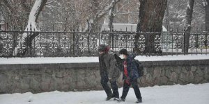 Kars'ta yoğun kar yağışı, okullar tatil edildi