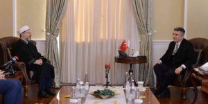 Diyanet İşleri Başkanı Prof. Dr. Ali Erbaş Vali Memiş ve Başkan Sekmen'e ziyaret etti