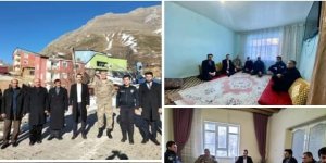 Kaymakam Kundakçı şehit ailelerini ziyaret etti