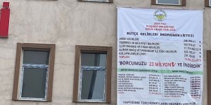 Eleşkirt Belediyesi Gelir-Gider tablosunu afişle halka duyurdu