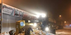Çaldıran'da karla mücadele çalışmaları sürüyor