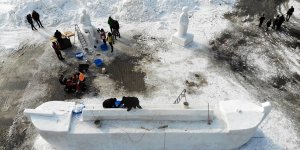 Ağrı'da 'Anadolu Masal Kahramanları'nın kardan heykelleri festivale renk katacak
