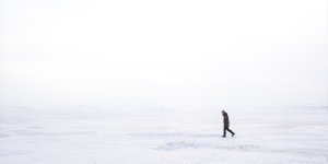 Kars'ın zirvesindeki Aygır Gölü tamamen buzla kaplandı
