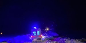 Ardahan'da kardan mahsur kalan 3 hasta 4 saatlik çalışmayla hastaneye ulaştırıldı