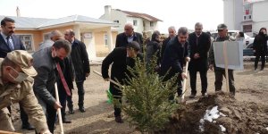 Erciş'te fidan dikimi