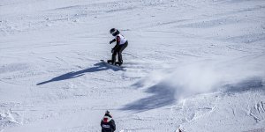 ÜNİLİG Snowboard Türkiye Şampiyonası Erzurum'da başladı