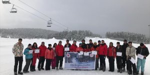 Iğdır'daki dezavantajlı çocuklar Sarıkamış'ta kayak öğrendi