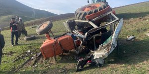 Ağrı'da tarlasını sürerken traktörü devrilen çiftçi hayatını kaybetti