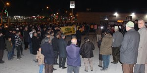 İsrail'in Mescid-i Aksa baskını Ağrı'da protesto edildi