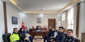 Emniyet personelinden Kaymakam Dertlioğlu'na ziyaret