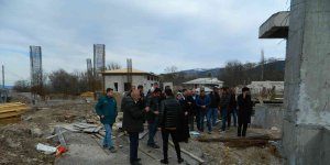 Milletvekili Atalay, Posof Türkgözü Sınır Kapısı inşaat alanında incelemelerde bulundu