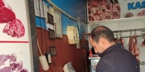 Diyadin'de kasaplarda denetim yapıldı