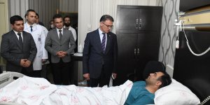 Van Valisi Ozan Balcı trafik kazasında yaralanan vali yardımcısını ziyaret etti