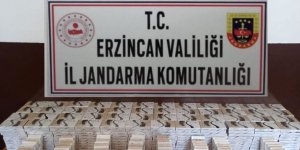 Erzincan'da 560 paket kaçak sigara ele geçirildi