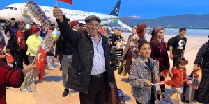 Ukrayna'dan tahliye edilen Ahıska Türklerinden oluşan yedinci kafile Elazığ'a geldi