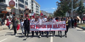 Kars, Ardahan ve Tunceli'de "Biz Büyük Bir Aileyiz" yürüyüşü yapıldı