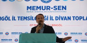Memur-Sen Genel Başkanı Yalçın, Bingöl'de konuştu: