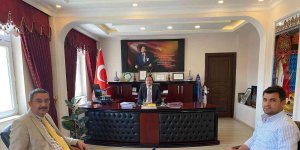 SGK Müdürü Göksoy'dan Kaymakam Türker'e teşekkür ziyareti