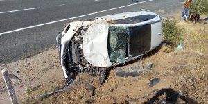 Keban'da otomobilin devrilmesi sonucu 1 kişi yaralandı