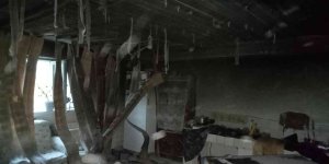 Horasan'da ev yangını: 1 yaralı