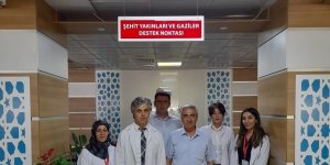 Erzincan'da hastanede "Şehit Yakınları ve Gaziler Destek Birimi" hizmete açıldı