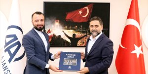 Belediye Başkanı Uçar'dan AA Erzurum Bölge Müdürü Okur'a 'hayırlı olsun' ziyareti