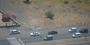 Bingöl'de jandarma ve polisten helikopterli trafik denetimi