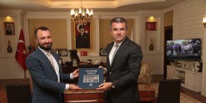 AA Erzurum Bölge Müdürü Okur, Vali Okay Memiş'i ziyaret etti