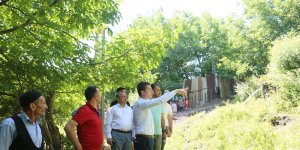 Genç Kaymakamı Kaptanoğlu, çalışmaları inceledi