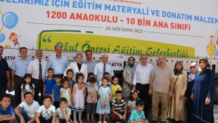 MEB'den Malatya'daki anaokulu ve ana sınıfları için 2 tır eğitim materyali